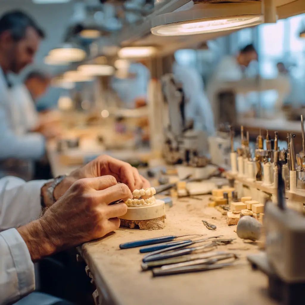 Technician at workbench